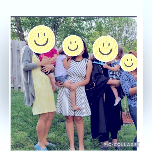 Monteau White dress with black stripes - Picture 4 of 4